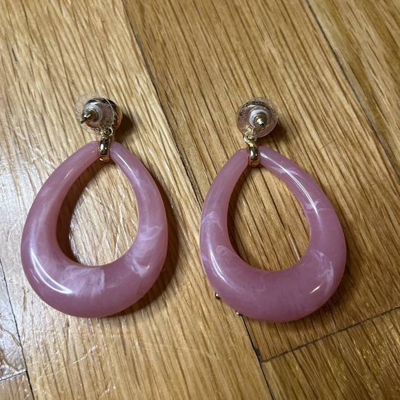 Stella and Dot Pink Earrings - Picture 2 of 2